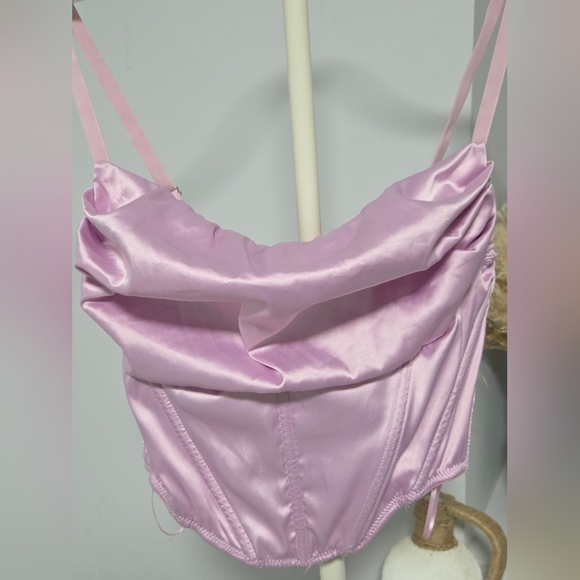 Urban Outfitters Corset Elegant Satin Top - Picture 2 of 4